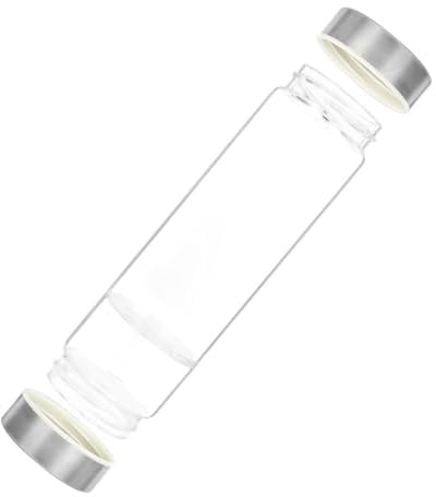 HOMOBABE Colorful Gemstone Quartz Water Bottle Creative Hydrotherapy Glass Cup for Positive Washable Random Colors for Holidays and Birthdays Random Color