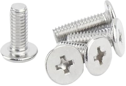 Bulloni in acciaio inossidabile, Bulloni a testa svasata piatta grande, 50 pezzi M3 M4 3-60 mm(M4.0x40mm)