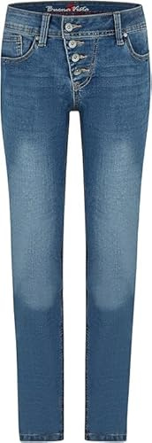 Buena Vista Damen Malibu Cropped Stretch Denim (DE/NL/SE/PL, Alphanumerisch, S, Regular, Regular, Moon Denim)