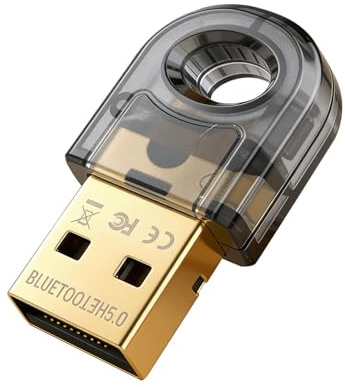 Bluetooth 5.0 USB Adapter Nano, USB Dongle Stick für Windows 7/8/8.1/10, Drahtlose Übertragung USB Bluetooth Stick für PC Desktop Laptop Kopfhörer Lautsprecher Tastatur Maus Drucker