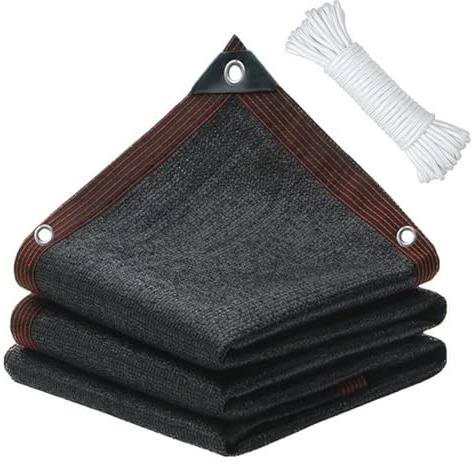 Filet D'ombrage, 3x5m Filet Protection Solaire avec Oeillets, Anti-UV Toile Ombrage Exterieur, Voile D'ombrage Rectangulaire, Filet Ombrage avec 5M Cordes pour Patio/Serre/Jardin/Pergola/Pet House
