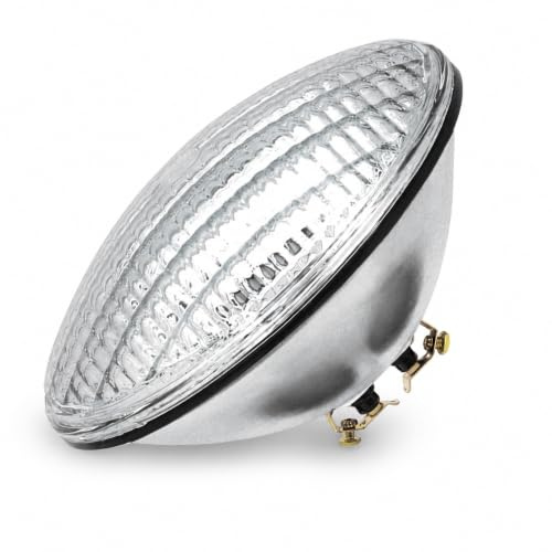 FIBERLIGHT Foco Led Subacuático para Piscina PAR56 35W - Luz Blanca con Ángulo de 120°. IP68 Iluminación 12V CA/DC. Material estructura: Vidrio templado.