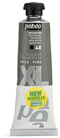 Pebeo - Óleo fino XL 37 ML - Pintura al óleo Gris - Pintura al óleo Pebeo - Gris neutro 37 ml