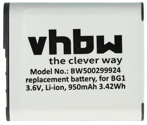vhbw Akku kompatibel mit Sony Cybershot DSC-HX5V, DSC-HX5 Kamera (950 mAh, 3,6 V, Li-Ion)