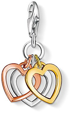 Thomas Sabo Damen Charm-Anhänger Herzen Charm Club 925 Sterling Silber 0959-431-12