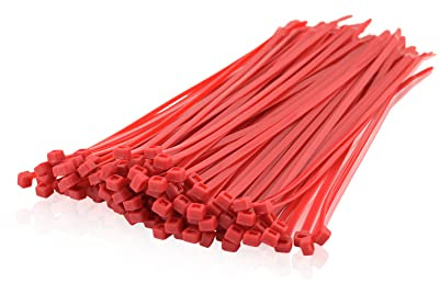 Intratec Collier de Serrage Attache Câble | 100 pièces | 280 200 140 100 mm de Longueur | 2,5-3,5-4,5 mm de Large | Serre Câbles Rilsan Nylon