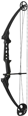 Genesis Gen-X Lightweight Compound Bow, Archery Hunting Bow for Adults w/Adjustable Riser, Cam Draw Weight, & Length, Draw Hand - Right, Black