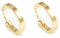 Band-Ohrring Hoop Ohrringe - Gelbgold 18 Karat (750)