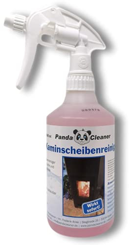 PandaCleaner Kaminscheibenreiniger Spray - 500ml Entrußer Kaminofen Spray zum Ofen- & Kaminscheibe reinigen - Foam Cleaner - Scheibenreiniger Kaminofen (500ml Spray)
