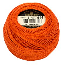 DMC Pearl Cotton Balls Size 8-95 Yards-Medium Burnt Orange