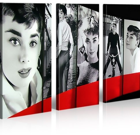 islandburner Bild Bilder auf Leinwand Audrey Hepburn Pop Art My Fair Lady XXL Poster Leinwandbild Wandbild Dekoartikel Wohnzimmer Marke