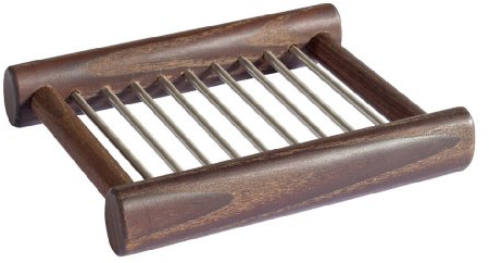 Redecker Seifenunterlage, Thermoholz / Edelstahl