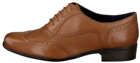 Clarks Womens Hamble Oak Derby, Dark Tan Lea, 41.5 EU