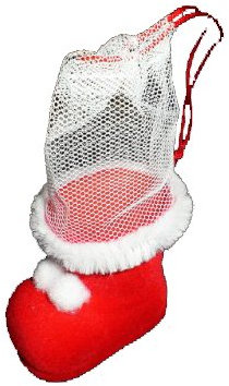 Iden Süße Baby Nikolausstiefelchen, Mini Nikolaus & Weihnachts Stiefel, 10 Stück