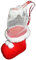 Iden Süße Baby Nikolausstiefelchen, Mini Nikolaus & Weihnachts Stiefel, 10 Stück