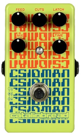 Catalinbread CSIDMAN Glitch/Stutter Delay Pedal - Digital Glitch/Stutter Delay Pedal with Time, Feedback, Mix, Latch, and Cuts Controls for Ultimate Sound Customization
