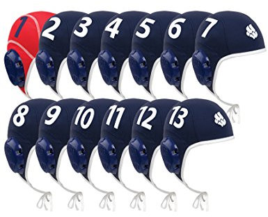 Waterpolo Set 13 Caps Set - Blue, One Size