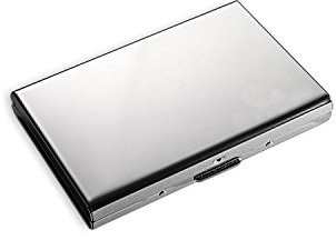 MOSANY | Kreditkartenetui mit Multitool-Card | aus hochwertigem Edelstahl | für bis zu 6 Karten | RFID & NFC Schutz | Damen & Herren