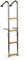 wellenshop Badeleiter Bootsleiter 4-stufig mit Handlauf klappbar Edelstahl Holz-Stufen Klappleiter Boot Leiter