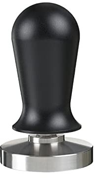 scarlet espresso | Tamper »Perfetto« für Barista; auf 35 lbs Anpressdruck kalibiriert; mit Alu- oder Edelholzgriff und Präzisions-Edelstahlbasis (51 mm)