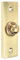 White Hinge Limited Polished Brass Door Bell Button 75mm x 25mm Front Door Porch Ringer