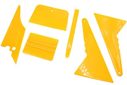 sourcing map 6 in 1 Kunststoff Fensterschicht Befestigung Rakel Schaber Werkzeug Kit für Auto DE de