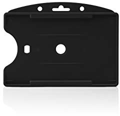Tarifold ES 200427 – Pack of 10 Rigid ID Card Holders 1 Face, Black, 89 x 65 mm