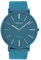 Oozoo Vintage Herrenuhr Colors of The Summer mit Lederband Flach 44 MM Blau C9878