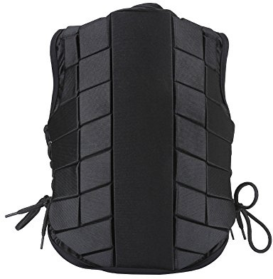 Riding Vest, Horse Riding Body Protector for Kids- Zippered Front, Breathable, Lightweight, Adjustable, Multiple Sizes(CS)