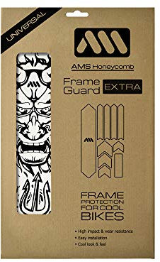 All Mountain Style Protezione telaio Extra ad alto impatto-Protegge la tua bicicletta da graffi e ammaccature, Nero/Diavolo, Unisex-Adult