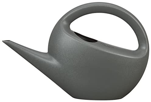 Scheurich Smilla - Regadera de plástico de Color Antracita Mate, 33,5 cm de Ancho, 9,6 cm de Profundidad, 22,2 cm de Alto, 1,6 l de Volumen.