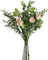 huaao 2pcs Künstliche Blumen Rosa wie echt Kunstblumen Frühling Schleierkraut Eukalyptus Blumenstrauß Pflanzen Blumenarrangements Hochzeit Rosen Seidenblumen für Tischdeko Büro Balkon Dekoration