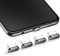 Frienda 4 Stück USB C Staubstecker Typ-C Staubschutzhülle Kompatibel mit Samsung Galaxy S21/Ultra Redmi Note 10 Pro Huawei Mate 30 Port Kappenschutz für Meiste Typ-C Handy und Tablet (Grau)