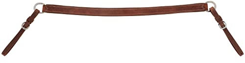 Weaver Leather Unisex-Erwachsene Protack Dünner Brustgurt, SS Brusthalsband aus Leder, Geöltes Rotguss, Average Horse
