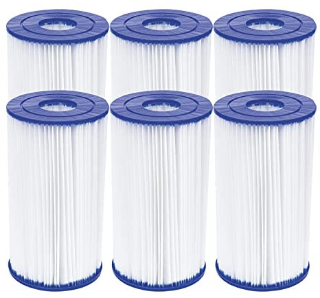Bestway Flowclear Filterkartusche Gr. IV 14.2 x 25.4 cm, 6er-Sparset