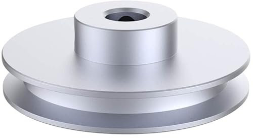CHANCS Außendurchmesser 80 mm Einrillen-Riemenscheibe 22 mm feste Bohrung Riemenscheibe für Bohrmaschinen 6mm PU-Rundriemen