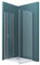 Mai & Mai Cabine de Douche 75x75x190cm Porte Pivo-pliante Paroi de Douche Carrée Verre Transparent de 6mm Easy Clean Rav27K