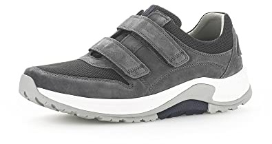 Pius Gabor Herren Sneaker Low, Männer Halbschuhe,Wechselfußbett,Turnschuhe,Laufschuhe,Klettschuhe,Klettverschluss,Iron,41 EU / 7.5 UK