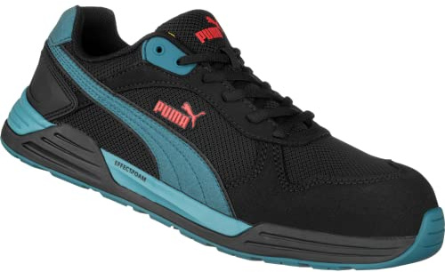 PUMA Safety Frontside Black Blue Low Safety Shoes Size 6