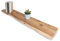 SAM Wandregal Amanda, Akazienholz massiv, naturfarben & lackiert, Holzregal/Steckboard mit Baumkante, 100x20 cm Regal