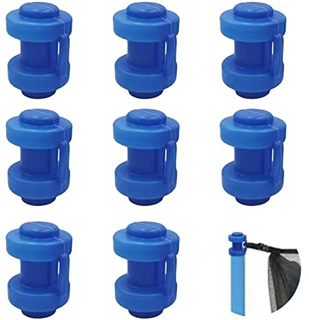 Embouts De Trampoline,Embouts De Tige De Filet,Trampoline Embout De Poteau Pour Les Piquets De Filet Du Trampoline Ø25mm,Résistants Aux Intempéries Embouts,Filet De Sécurité Pièce De Rechange,8 Pièces