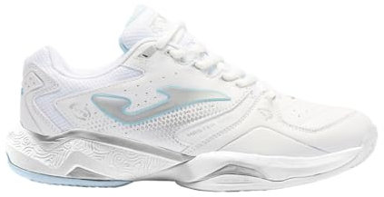 Joma Sport TM10LS2332P T.Master 1000 Lady 2332 Tennis/Paddel Mixed Cut Kunstleder Textil Weiß Himmelblau 27800, weiß, 41 EU