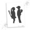 LaserCad Schablonen BANKSY Streetart (B031, Boy meets Girl, DIN A2) Stencil für Graffiti, Airbrush, Kunst, Deko, zum Malen