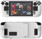 Aoyygg Protective Case Suitable for Steam Deck, Colorful Cover Protector Skin-Friendly Feel PC Material Protective Case with Stand Game Console Shell Accessories (White)