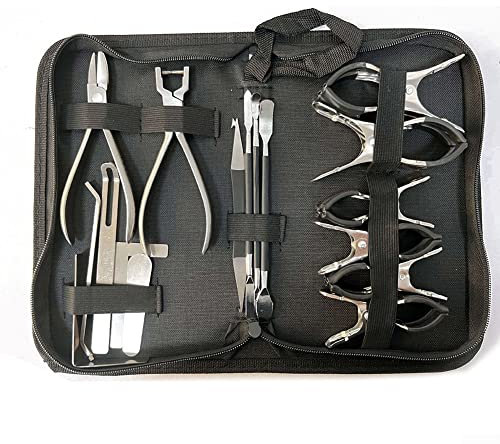 17PCS Edelstahl Saxophon Reparatur Werkzeug, Rohr Wartung Werkzeuge, Tragbare Einstellbare Ersatz