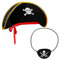 5-teiliges Piraten-Zubehör-Set, Creolen, Piraten-Augenklappe, 2 Piraten-Bandana, Piraten-Halskette, Piratenkapitänner-Verkleidungsset für Fluch der Karibik-Party, Piratenkostüm für Kinder, Jungen,