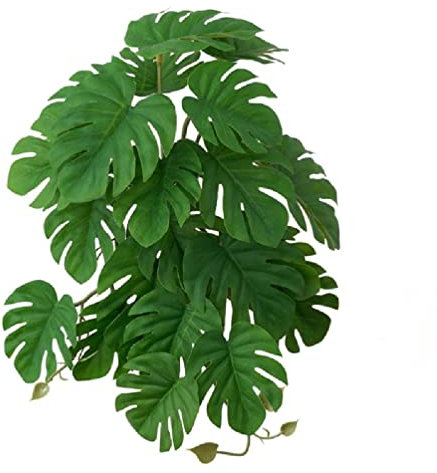 Plantes tropicales pour reptiles - Accessoires pour habitat d'amphibiens - Simulation de décoration de terrarium - Simulation imprimée en 3D - Plantes pour terrarium tropical pour habitat pour serpent