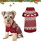 Hundepullover Weihnachten Hund Rollkragenpullover Weihnachten Muster Strickwaren warme Haustier Pullover, Winter Hund Mantel, Pullover Pet-Kostüm für Hundepullover klein mittelgroße Hunde (L, E)