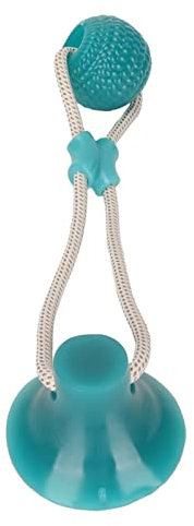 Liuyoyo Chew Toys Suction Cup Dog Tug Rope ToySuction Cup Dog Tug Toy Teeth Cleaning Chewing Interactive Puppy Pull Toy for Yard Home(Green Ball Shape)