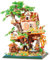 LULUFUN Set di blocchi da costruzione per casa sull'albero, set di modelli di blocchi da costruzione, giocattoli regalo per adolescenti e adulti